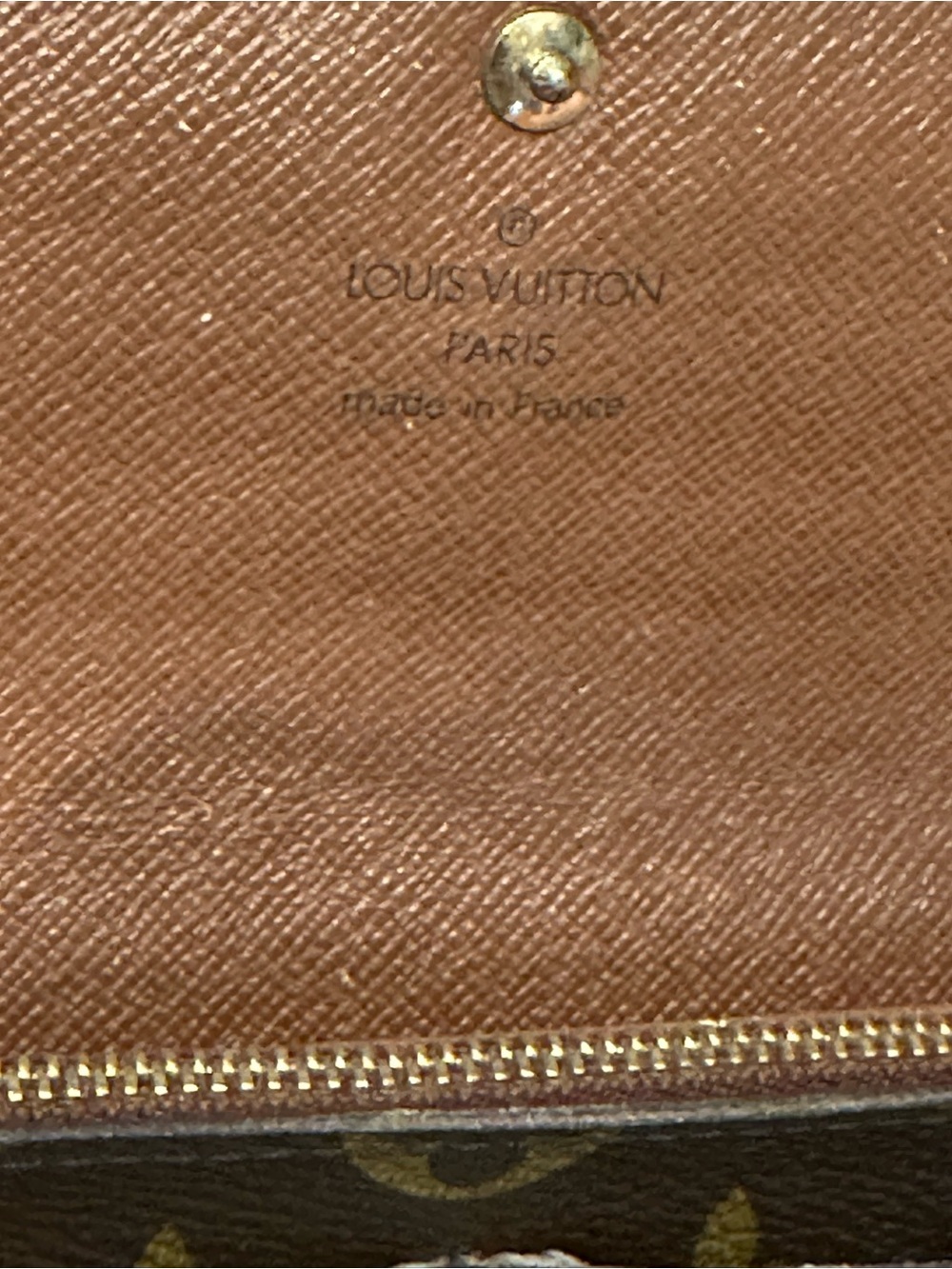 Louis Vuitton Brown Monogram Continental Wallet with Gold Hardware - Picture 9 of 9